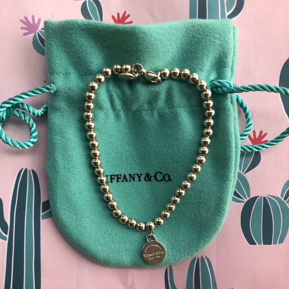 Tiffany & Co. Beaded Bracelet with Round tag